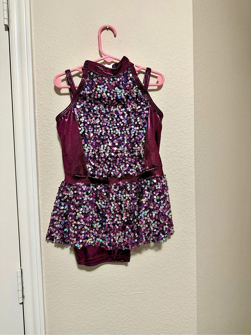 Awish Come True Girls Sequin Formal Dress Size Medium Like New